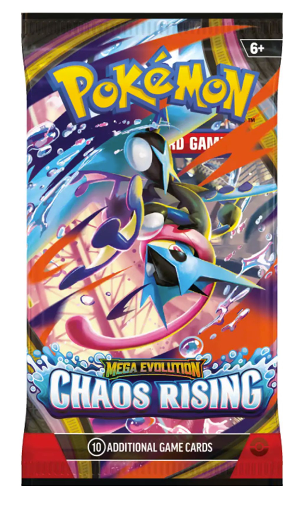 PokeTCG Mega Evolution Chaos Rising Booster Pack (10 cards)