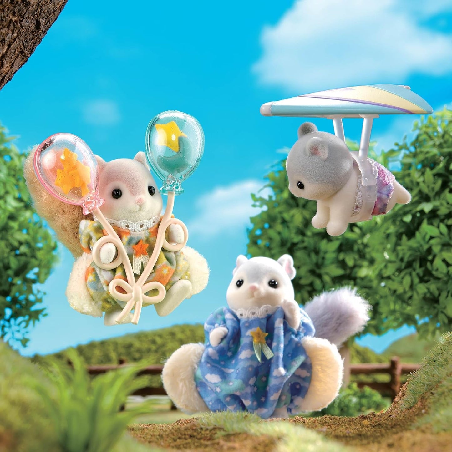 Calico Critters: Flying Squirrel Siblings Accessory Set (Japan Exclusive)
