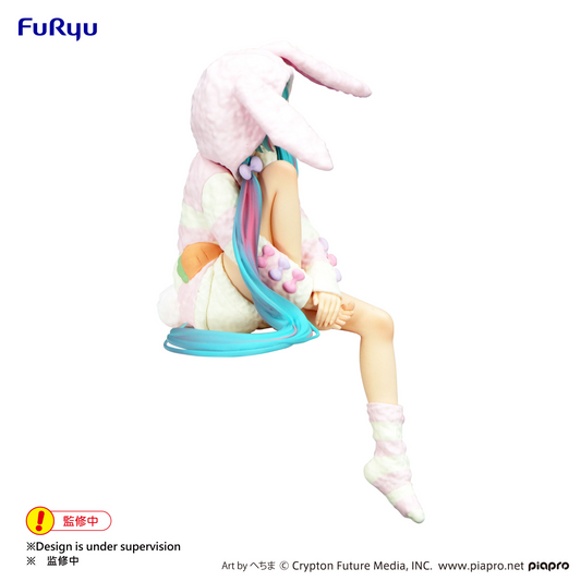 Hatsune Miku Noodle Stopper Figure -Rabbit Ear Hood Pajama-