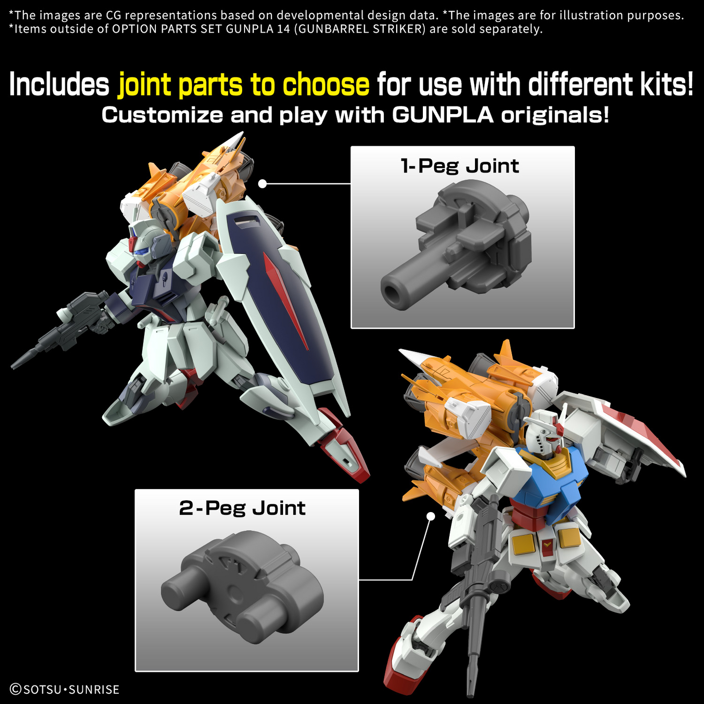 OPTION PARTS SET GUNPLA 14 (GUNBARREL STRIKER)
