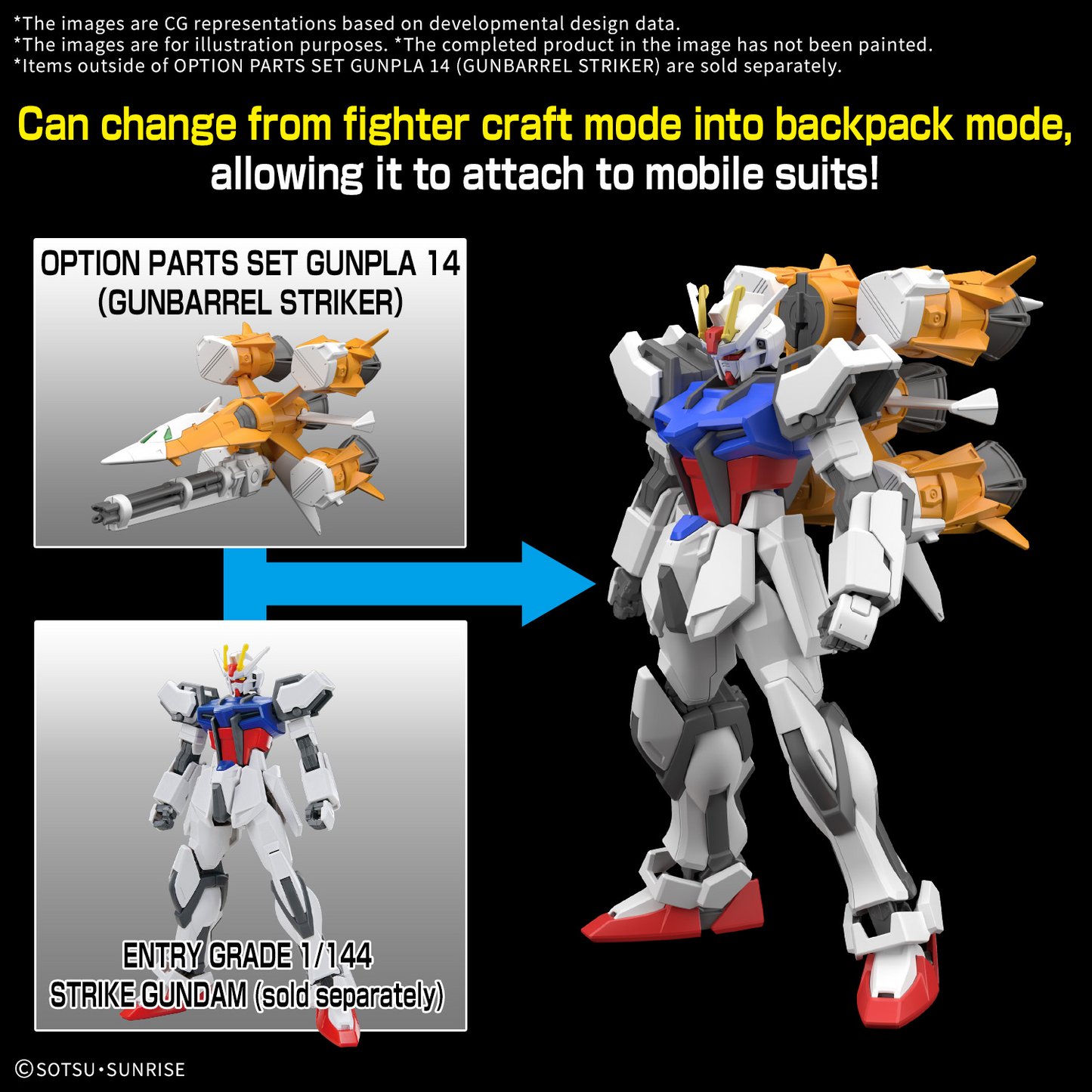 OPTION PARTS SET GUNPLA 14 (GUNBARREL STRIKER)