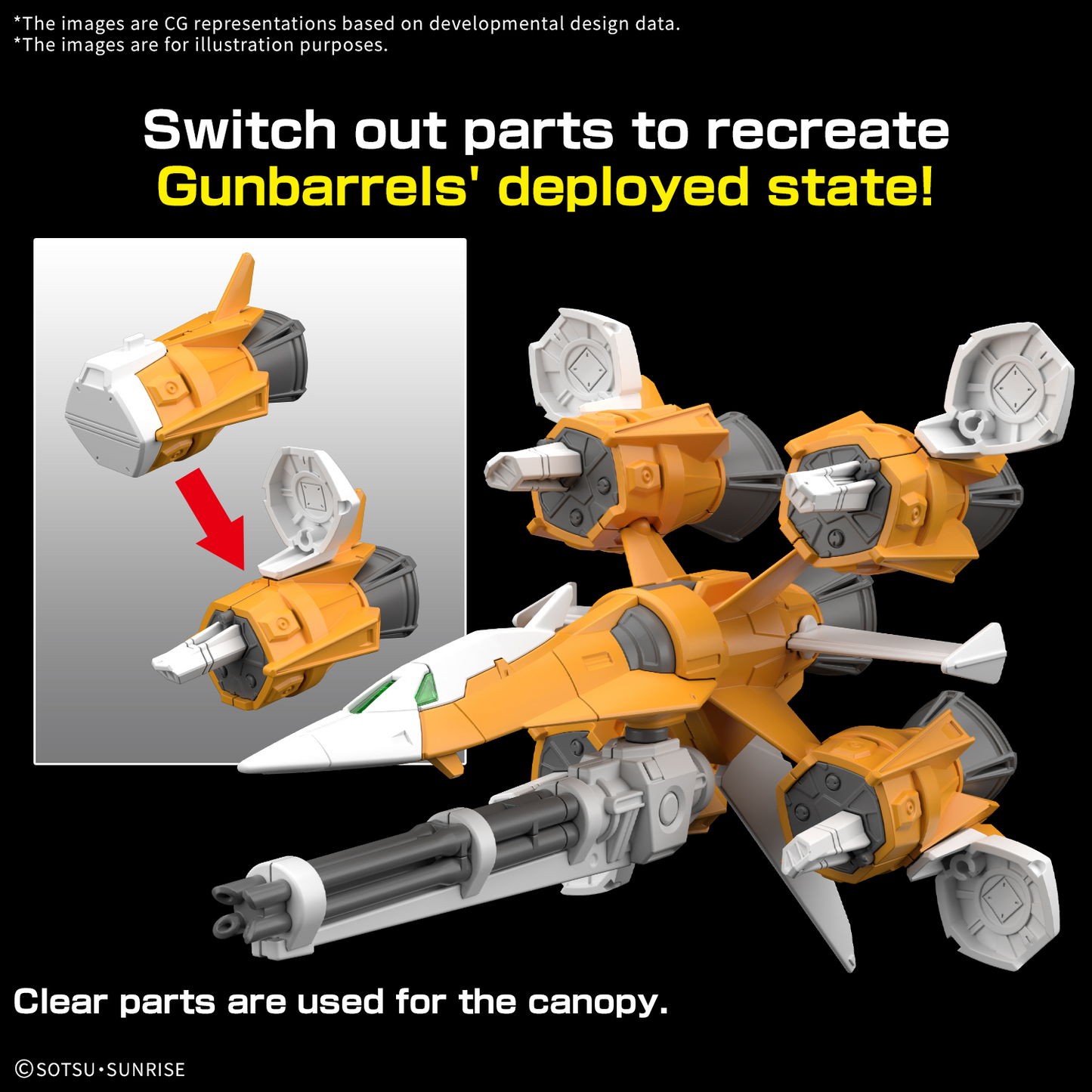 OPTION PARTS SET GUNPLA 14 (GUNBARREL STRIKER)