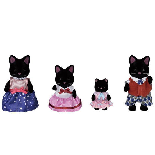 Calico Critters: NEW Midnight Cat Family