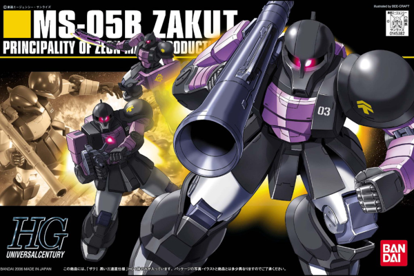 [PREORDER] 1/144 HGUC ZAKUⅠ BLACK TRI STARS (Winter 1900)