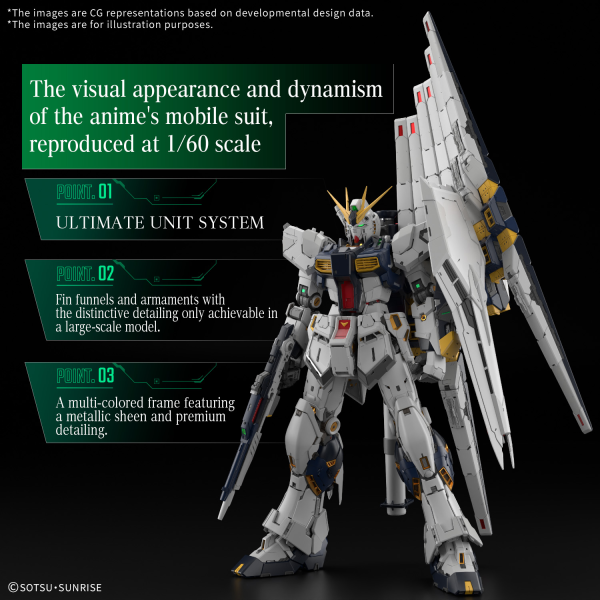 [PREORDER] PG UNLEASHED 1/60 ν GUNDAM (Fall 2026)