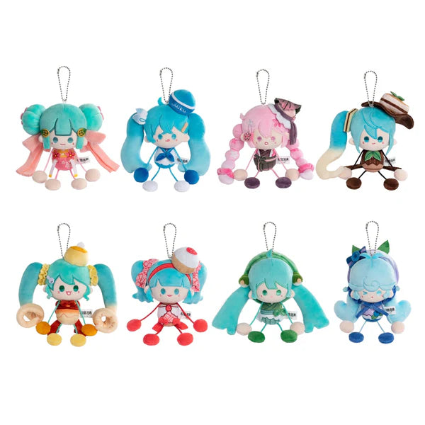 Hatsune Miku Snack Girl Series Hand-in-Hand Magnetic Plush Keychain Blind Box