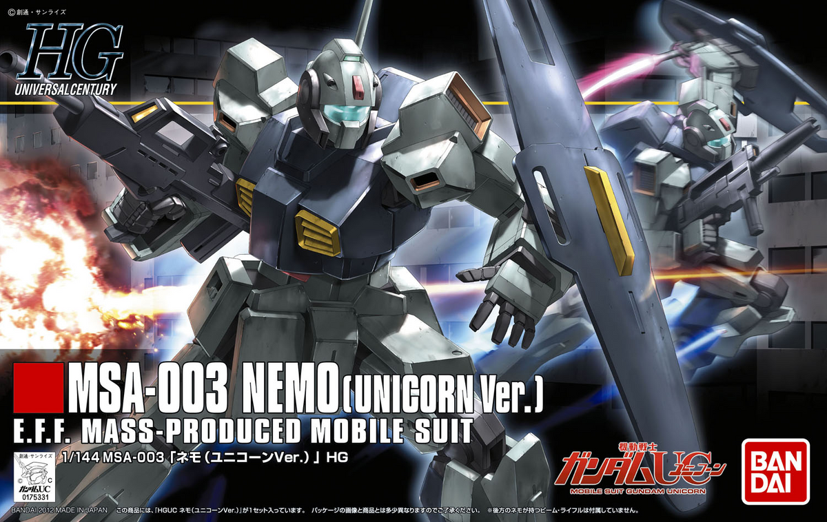 HGUC 1/144 #140 Nemo (Unicorn Ver)