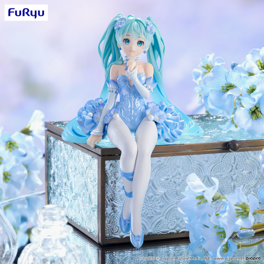 Hatsune Miku　Noodle Stopper Figure -Flower Fairy Nemophila Pail Blue Color ver.-