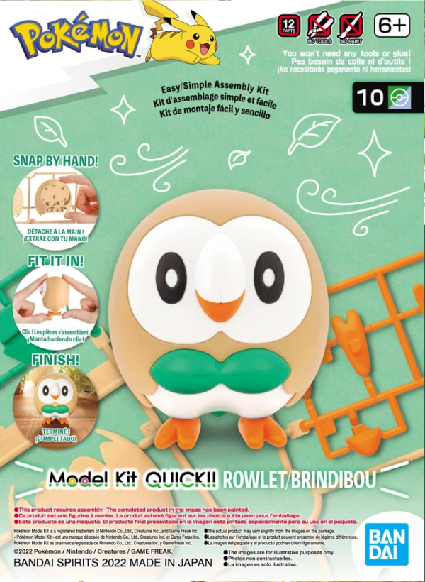 [PREORDER] Pokemon Model Kit QUICK!! 10 ROWLET (Fall 2026)