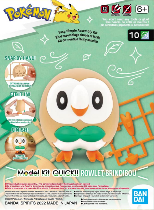 [PREORDER] Pokemon Model Kit QUICK!! 10 ROWLET (Fall 2026)