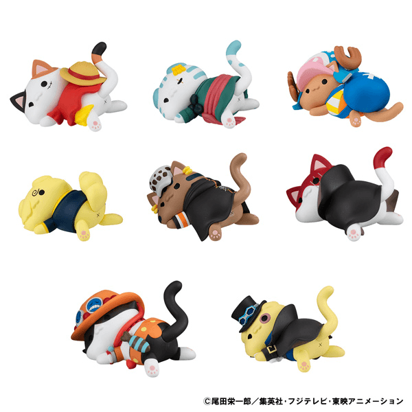 MEGA CAT PROJECT ONE PIECE Nyan Piece Nyan！Stickie！(Single Blind Box)