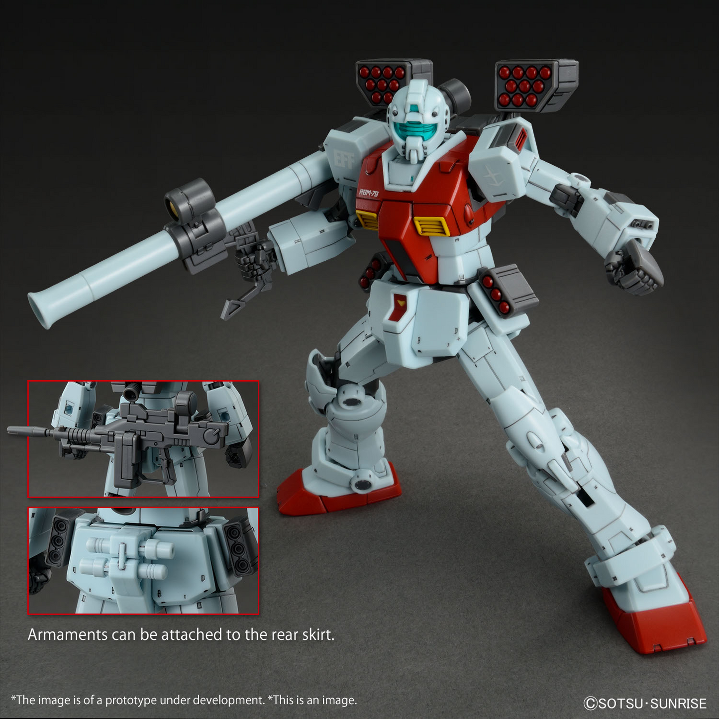 HG 1/144 GM (SHOULDER CANNON / MISSILE POD)