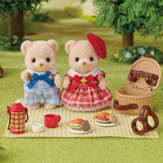 Calico Critters: Biscuit Bear Siblings Picnic Set (Japan Exclusive)